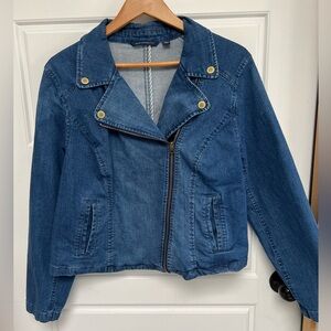 Issac Mizeahi Live like new Jean jacket